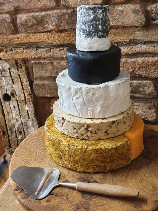 Evie wedding cheese stack, 4.6kg to 7.6kg party cheese tower