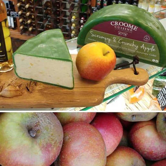 Scrumpy Cider and Apple Cheese, Cheddar with fruit in