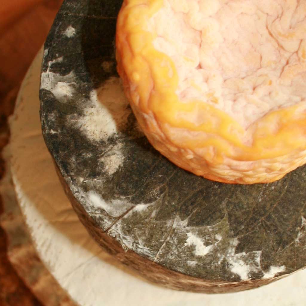 Cornish Yarg Cheese, Cornish Cheese covered in Nettles